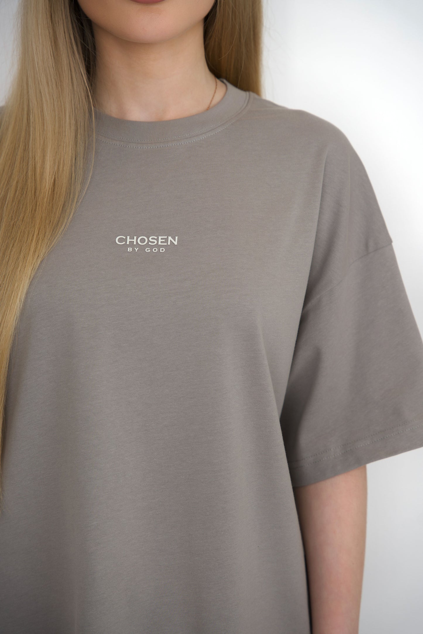 T-SHIRT "CHOSEN" - LIGHT GREY