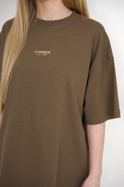 T-SHIRT "CHOSEN" - BROWN