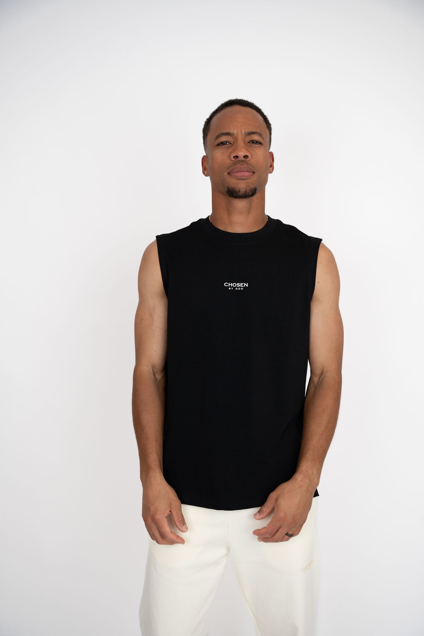 OVERSIZED TANK "CHOSEN" - BLACK