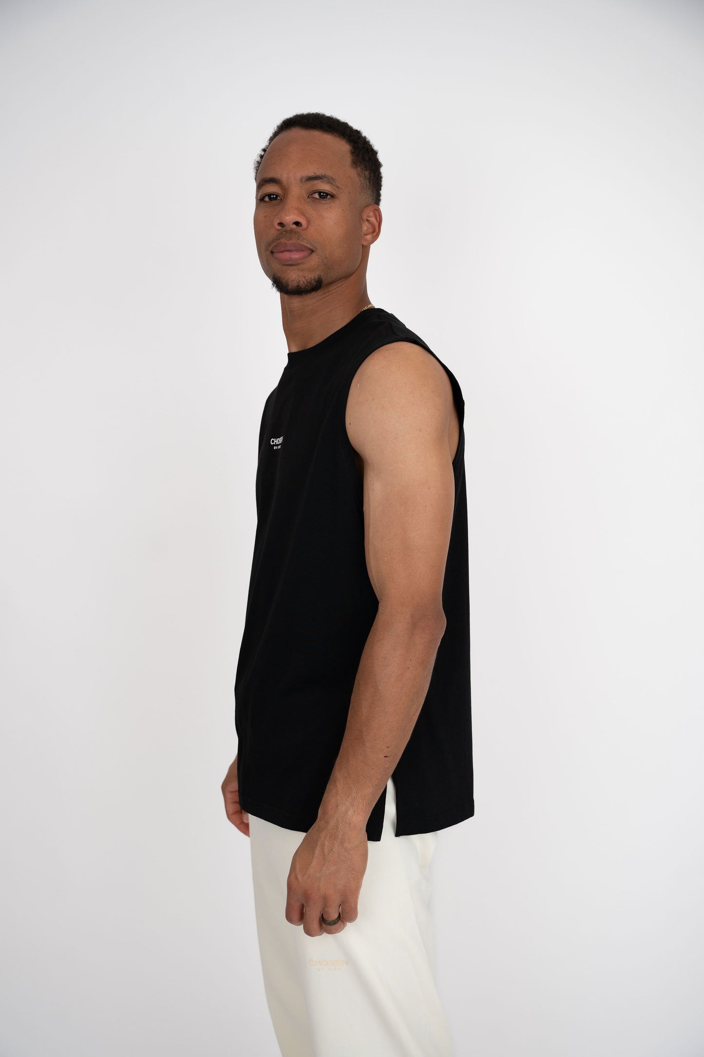 OVERSIZED TANK "CHOSEN" - BLACK