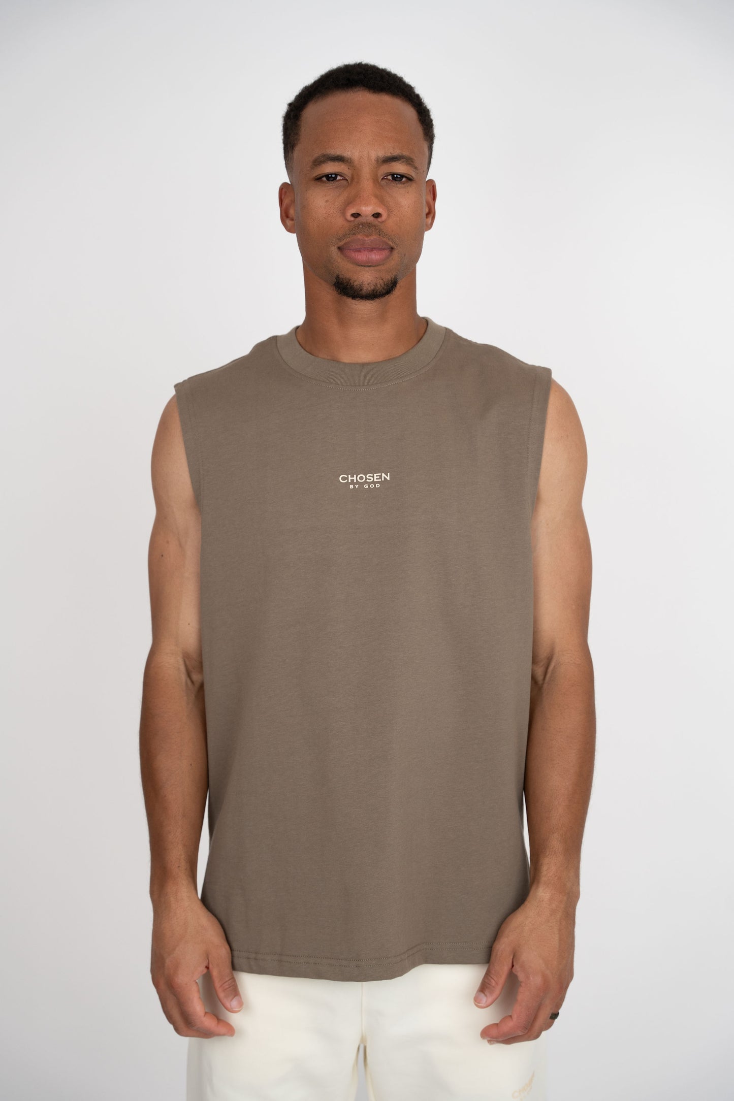 OVERSIZED TANK "CHOSEN" - KHAKI