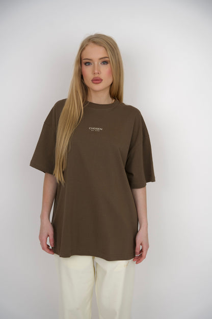 T-SHIRT "CHOSEN" - BROWN