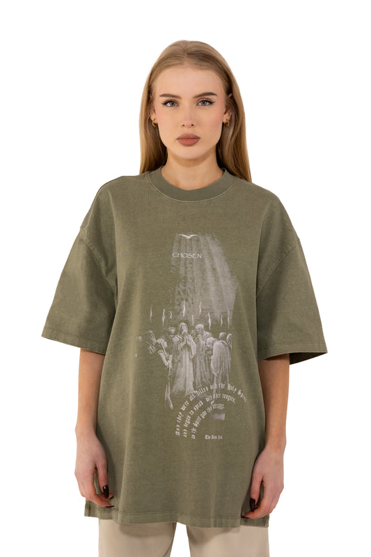 T-SHIRT "PENTECOST DAY" - OLIVE